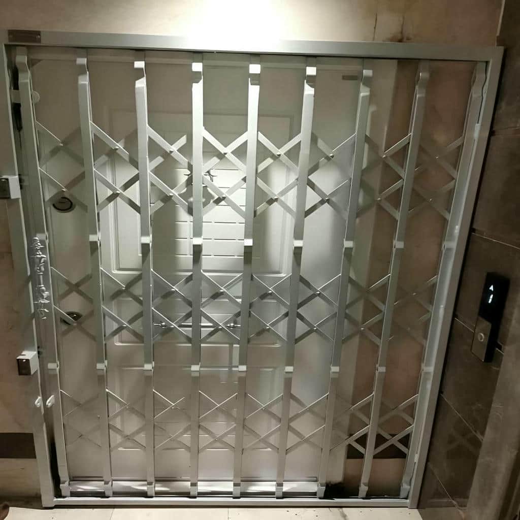 قیمت درب حفاظ فلزی ورودی واحد با قاب تقویت‌شده