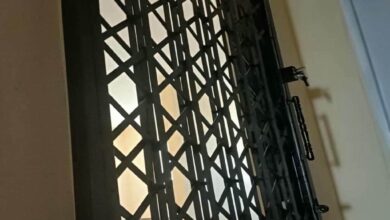 12 طرح درب ریلی آکاردئونی کم جا