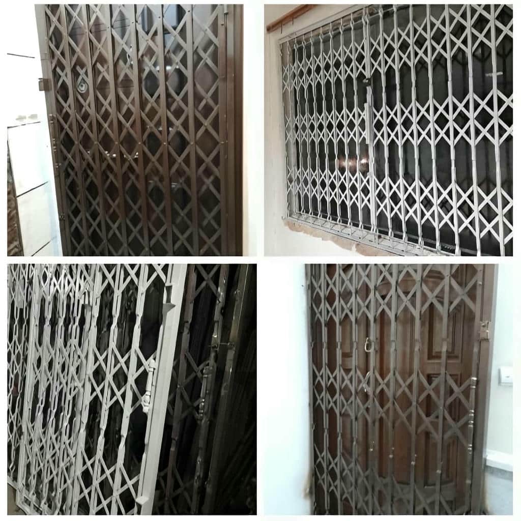 اجرای حفاظ آکاردئونی لوزی تسمه پهن با ریل تراز