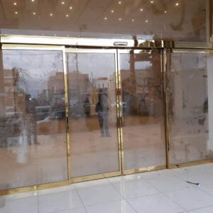 7 طرح درب اتوماتیک شیشه ای بانک کنترل ورود