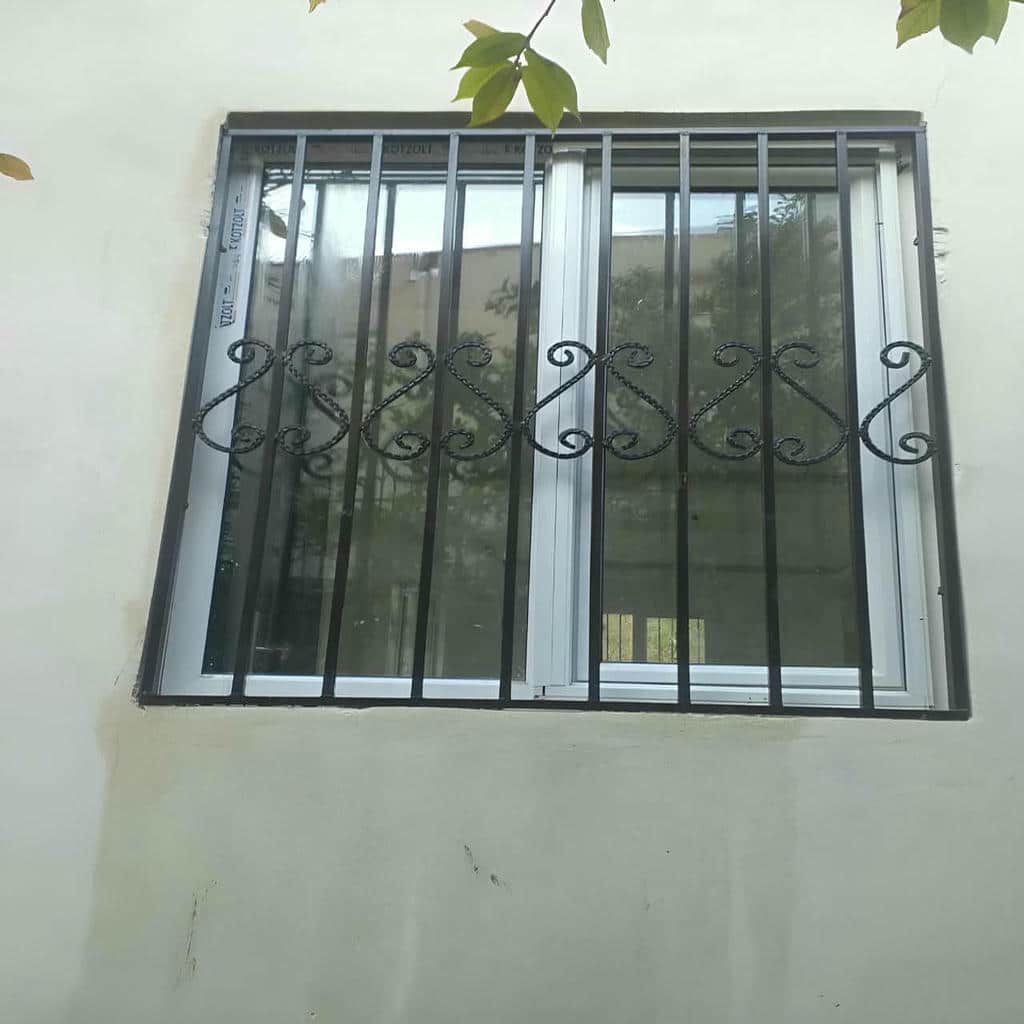 ساخت نرده پنجره فلزی با پروفیل فولادی