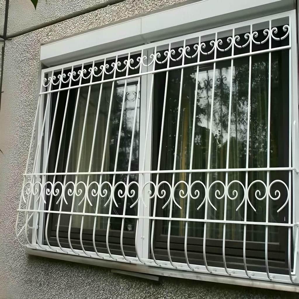 تولید نرده پنجره فلزی شاسی تقویت شده