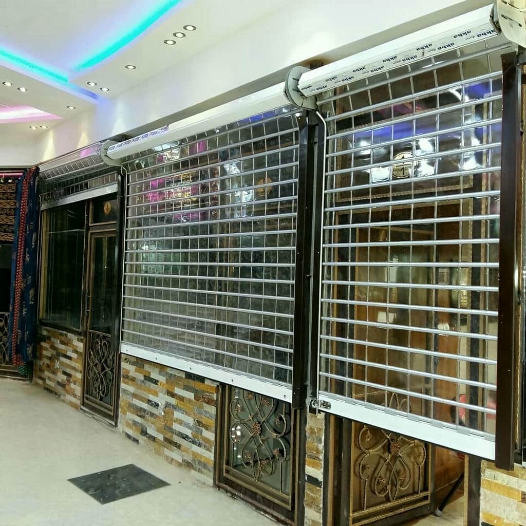 ساخت درب کرکره ای مغازه صنعتی رول گیتر