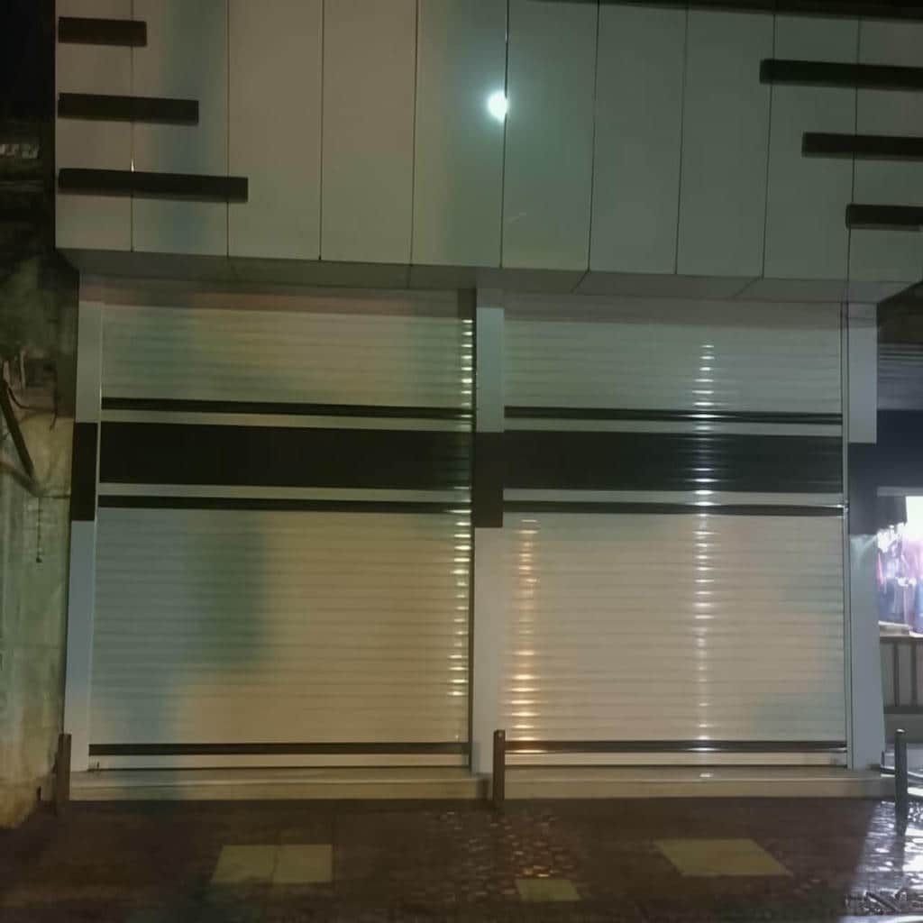 خرید درب کرکره ای برقی مغازه آلومینیومی