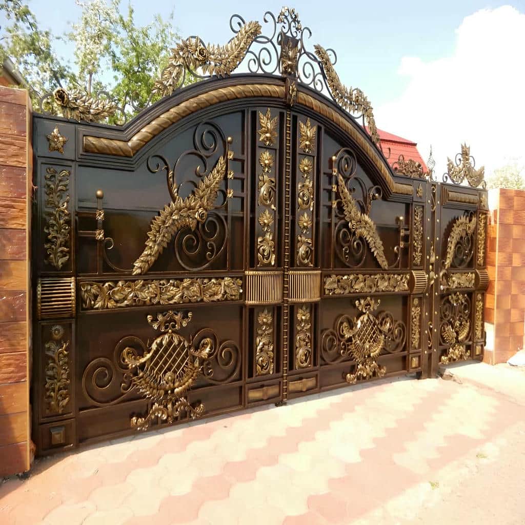 خرید درب حیاط پروفیلی کلاف دار مقاوم