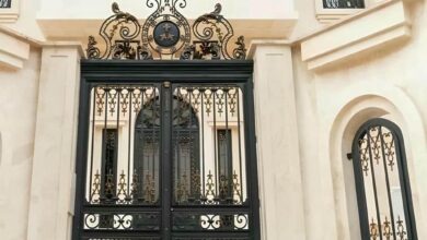 9 مدل درب پارکینگ دو لنگه عریض