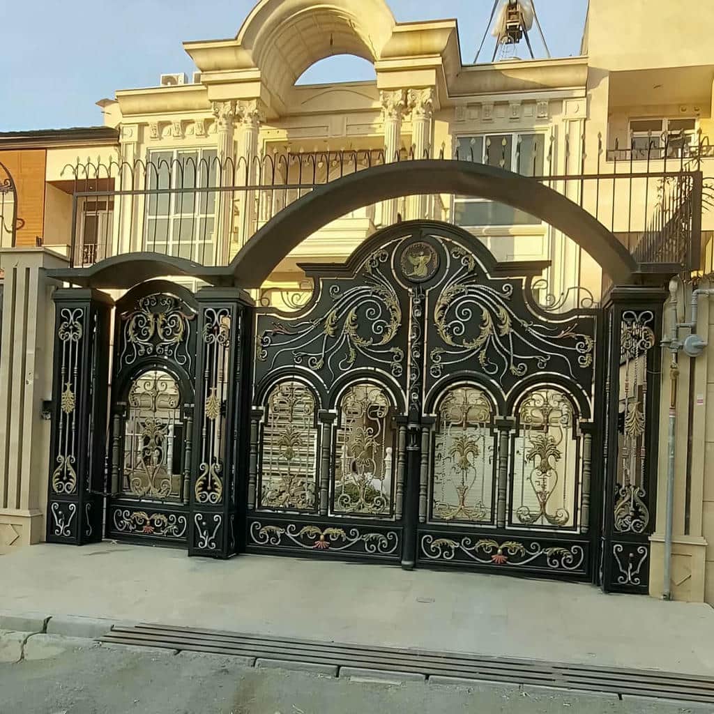 فروش درب ویلایی طرح چوب فلزی نفررو