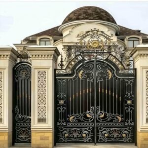 8 نمونه درب پارکینگ کلاسیک کتیبه دار