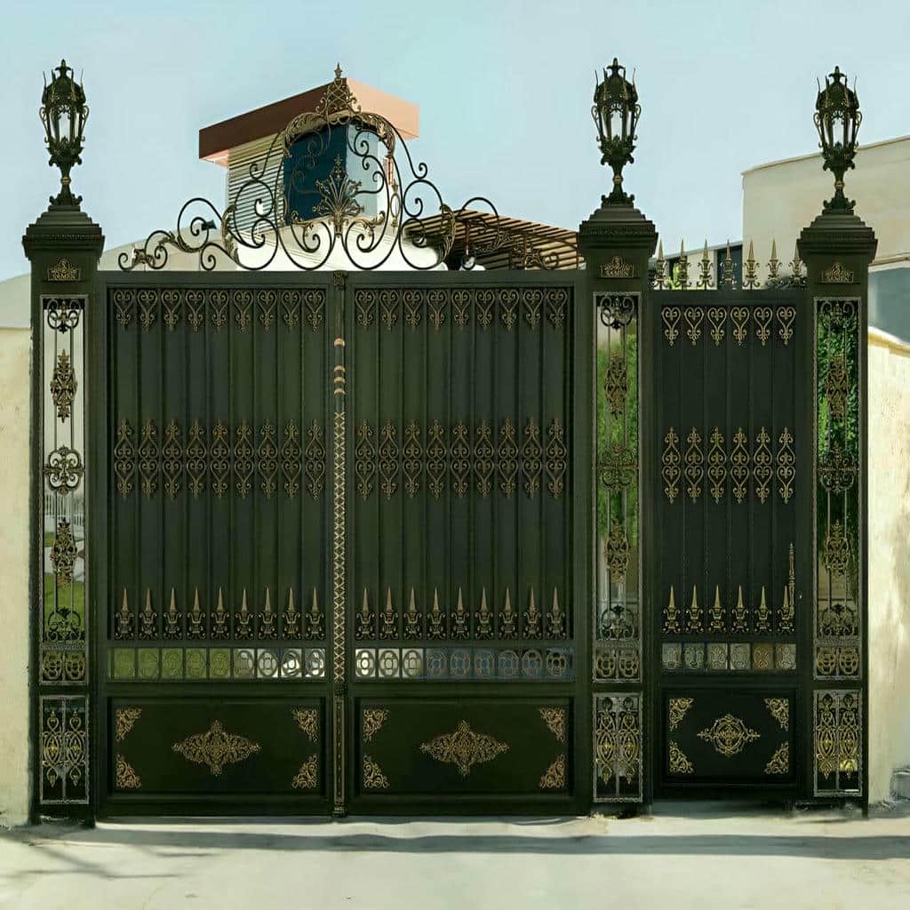 9 مدل درب حیاط پانل دار