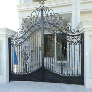 7 مدل درب حیاط نمای آجری