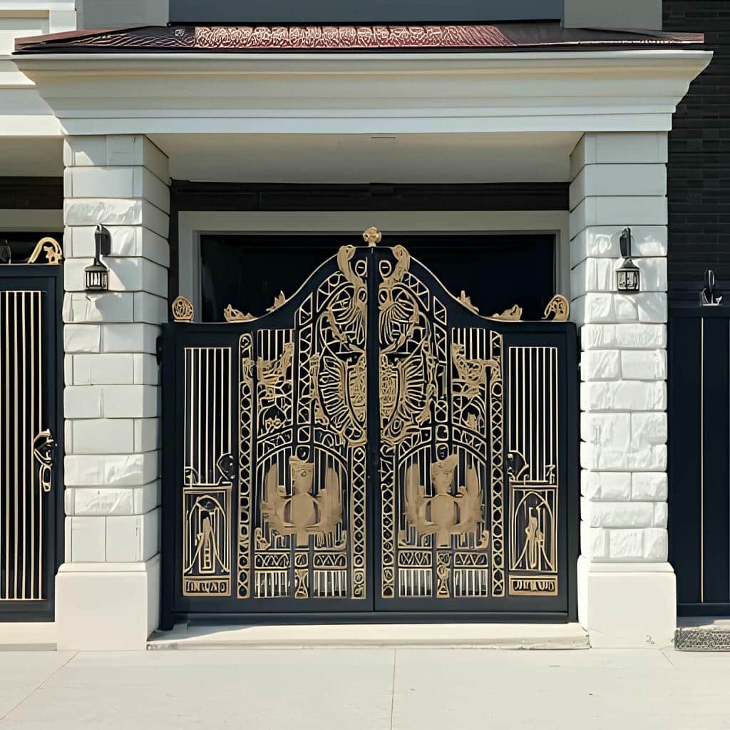 درب حیاط ورودی جنوبی دولنگه پارکینگی
