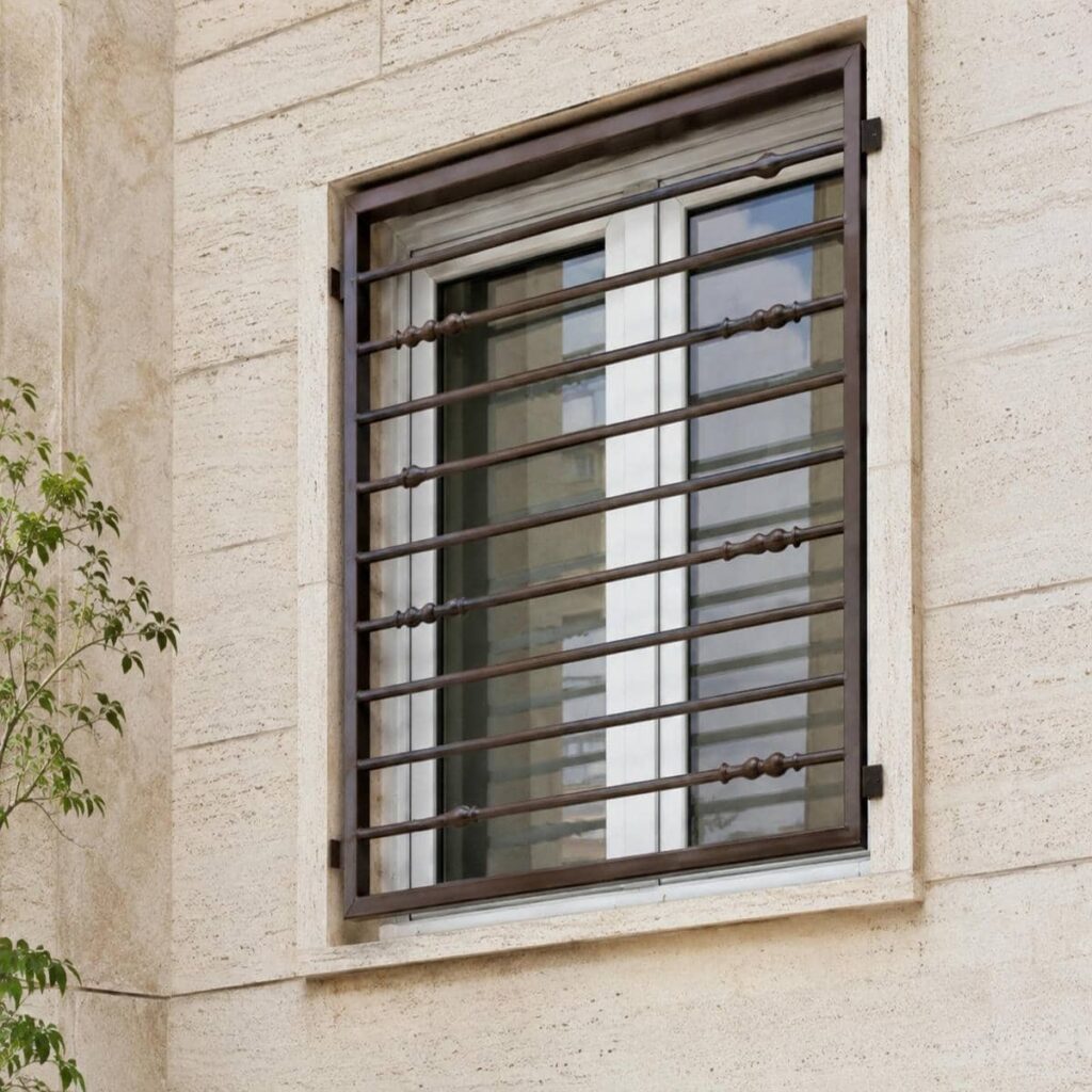 11 طرح نرده پنجره ساده پروفیلی