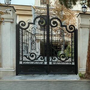 6 مدل درب پارکینگ سنگین شاسی دوبل