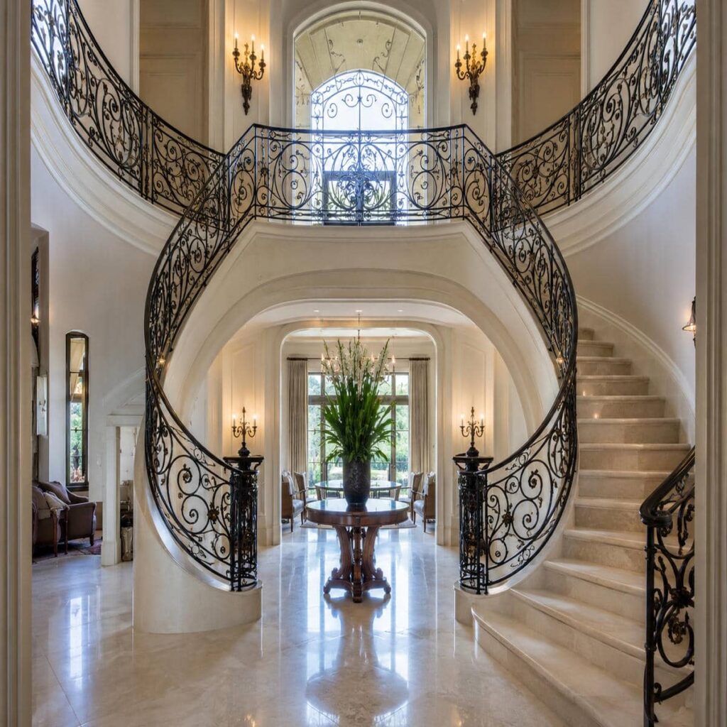 نرده فرفورژه بالکن با پوشش مقاوم