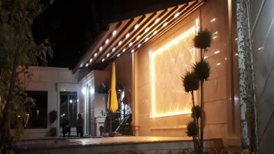 سایبان دوطرفه سفارشی با طراحی لوکس