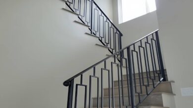 نرده فلزی بالکن با طراحی مقاوم