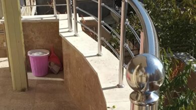 نرده کلاسیک بالکن با طراحی دکوراتیو لوکس