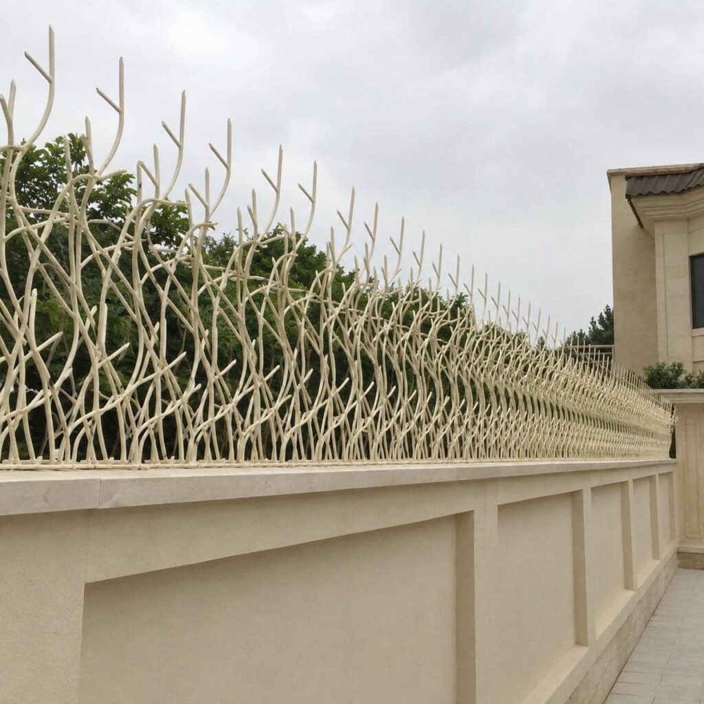 نرده دیوار حیاط مدل لیلیوم