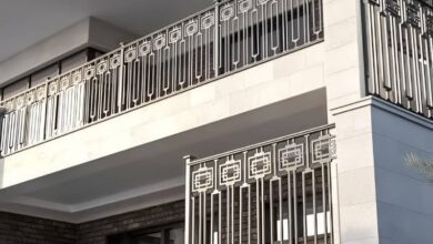 نرده بالکن با جوشکاری تمیز